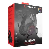 RAMPAGE RM-2019G X-TITAN RGB 7.1 Surround Sound System Mikrofonlu Oyuncu Kulaklığı